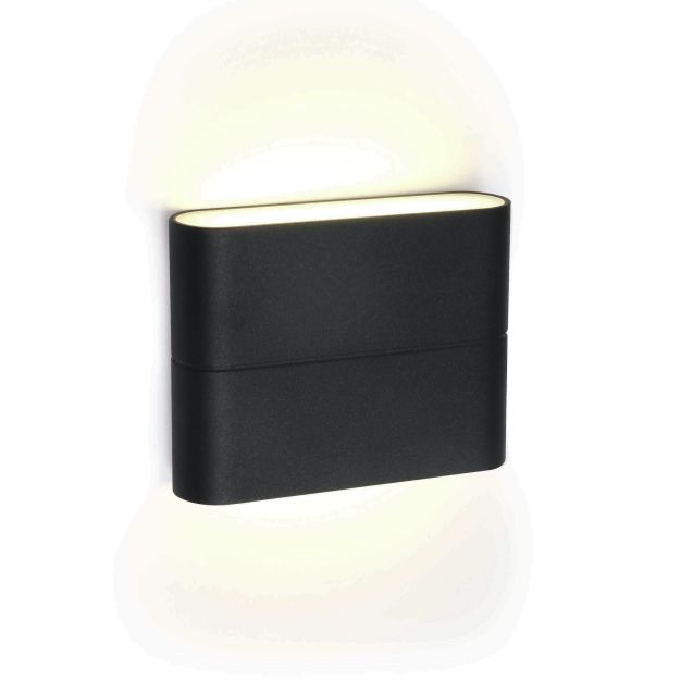 ONE Light Outdoor Slim Range - applique murale extérieure - 11,5 x 9 x 2,8 cm - 2 x 3W LED inclus - IP54 - anthracite