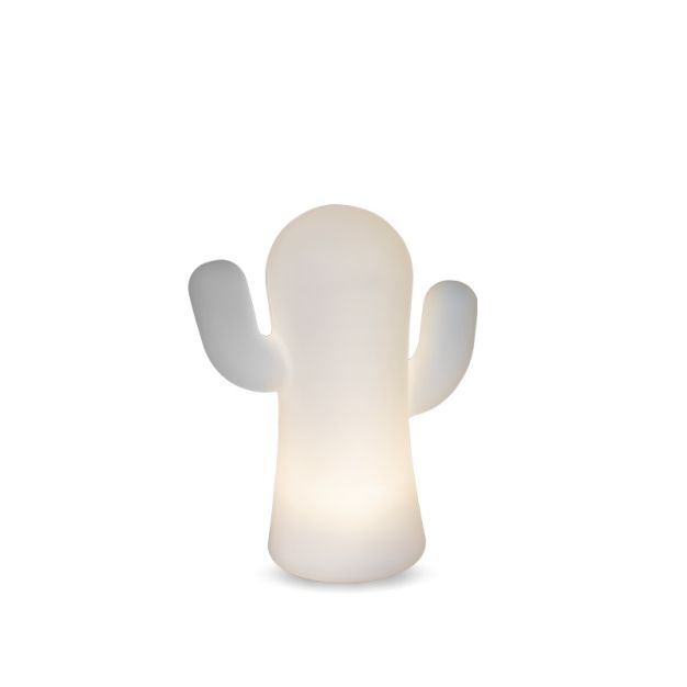 New Garden Panchito - lampe de table rechargeable avec variateur tactile - 20 x 16 cm - 1W LED inclus - IP43 - blanc