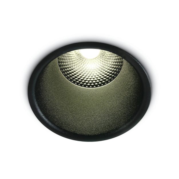 ONE Light Dark Light Pro Range - spot encastré - Ø 75 mm, Ø 68 mm encastré - 10W LED inclus - noir