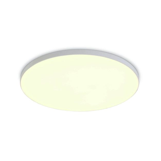 ONE Light Floating Panels Range - plafonnier - Ø 12 x 2,4 cm - 10W LED inclus - blanc - couleur de lumière blanche