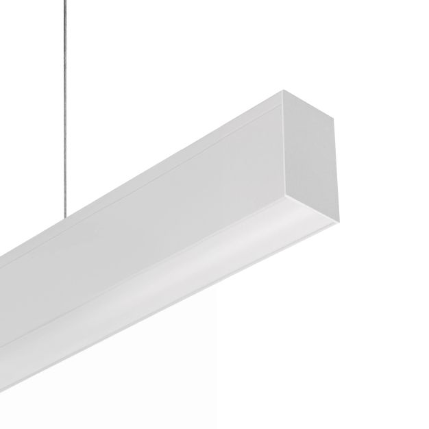 Roi Du Luminaire Slim Line Up - lampe suspendue - profilé 5,5 x 3,3 cm - 19,2W + 14,4W LED par mètre - blanc
