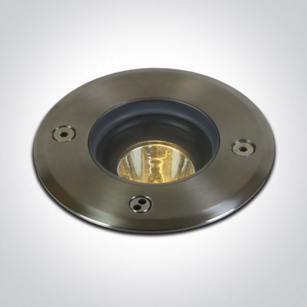 ONE Light Inground Tiltable Range - spot sol extérieur - Ø 100 mm, Ø 90 mm à encastrer - 3W LED inclus - IP67 - acier inoxydable