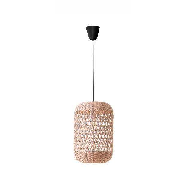 Nova Luce Aurora - lampe suspendue - Ø 24,5 x 250 cm - brun et noir
