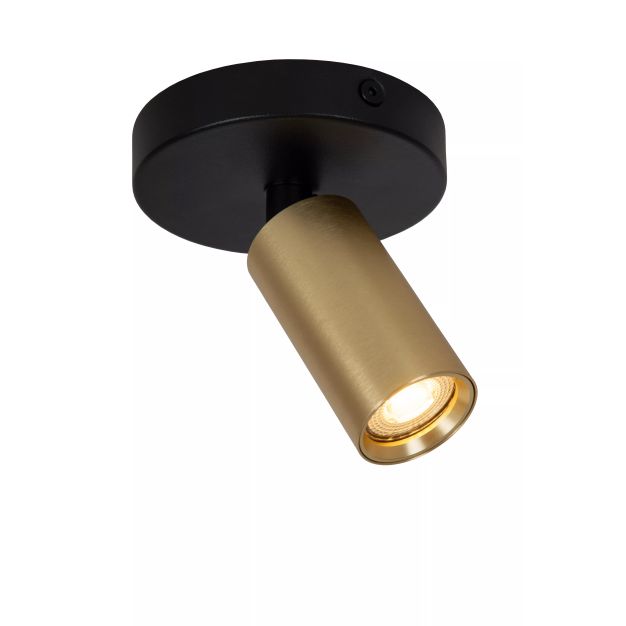 Lucide Ritmo - spot apparent - Ø 10 x 11,1 cm - noir avec or