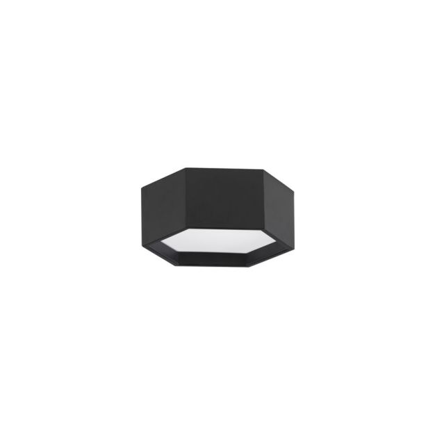 Nova Luce Samba - plafonnier - 25 x 10 cm - LED 10W inclus - noir sable