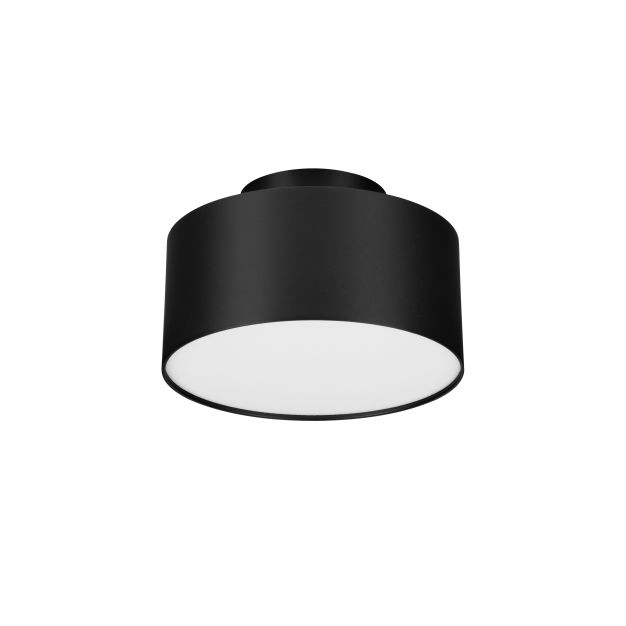 Nova Luce Ozen - plafonnier - Ø 14 x 8,8 cm - 24W LED inclus - noir sablé
