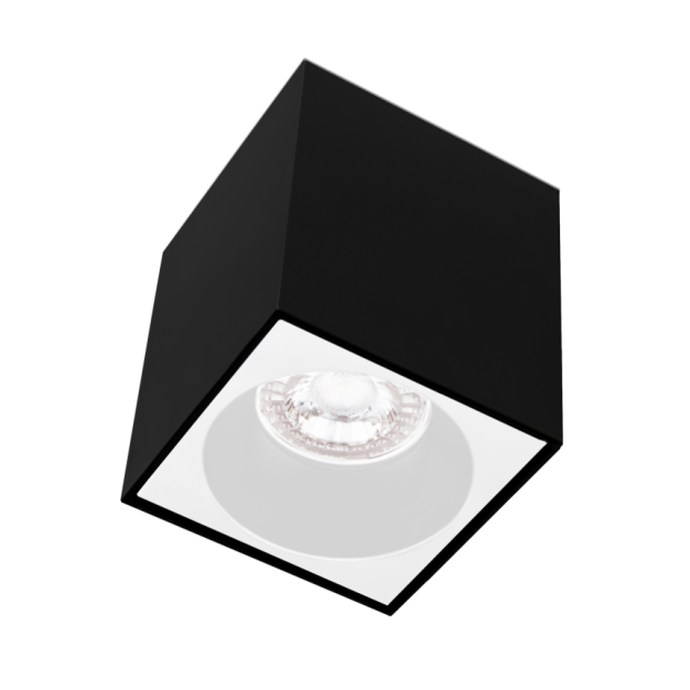 Century Italia Essenza Cube - spot de construction 1L - 9,6 x 9,6 x 10,2 cm - blanc et noir