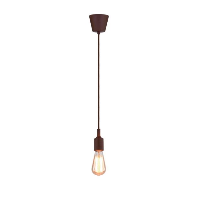 Elmark Sailor - lampe suspendue 1L - Ø 5 x 8 cm - marron