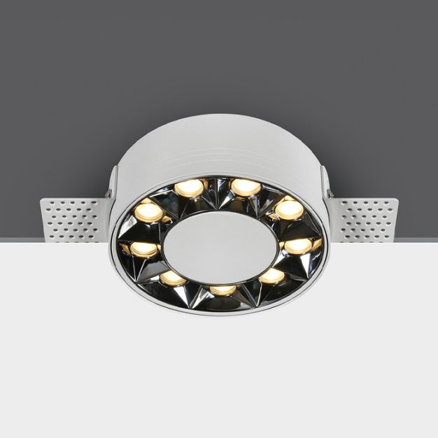 ONE Light Trimless Mirror Range - spot à encastrer - Ø 100 mm, Ø 100 mm à encastrer - 12W LED inclus - blanc
