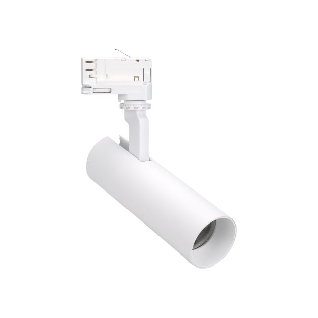 Maxlight Shinemaker - spot sur rail - système de rail triphasé - Ø 5,5 x 19,6 cm - 15W LED dimmable inclus - blanc