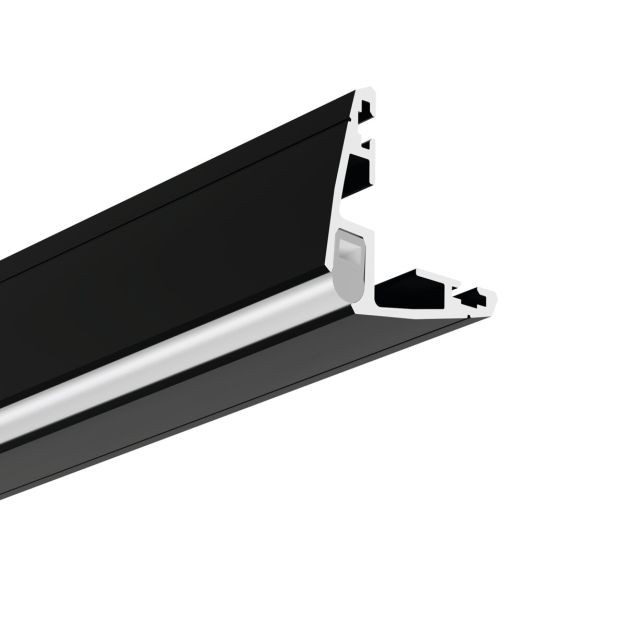 Klus Roger - Profilé LED d’angle - 3,1 x 3,1 cm - noir
