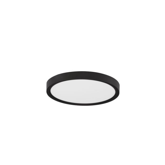 Nova Luce Dixie CCT - plafonnier - Ø 22 x 2,5 cm - LED 18W inclus - noir sable