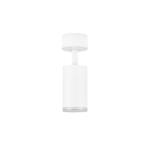 Nova Luce Mao - spot en saillie - Ø 5,5 x 17 cm - IP44 - blanc sable