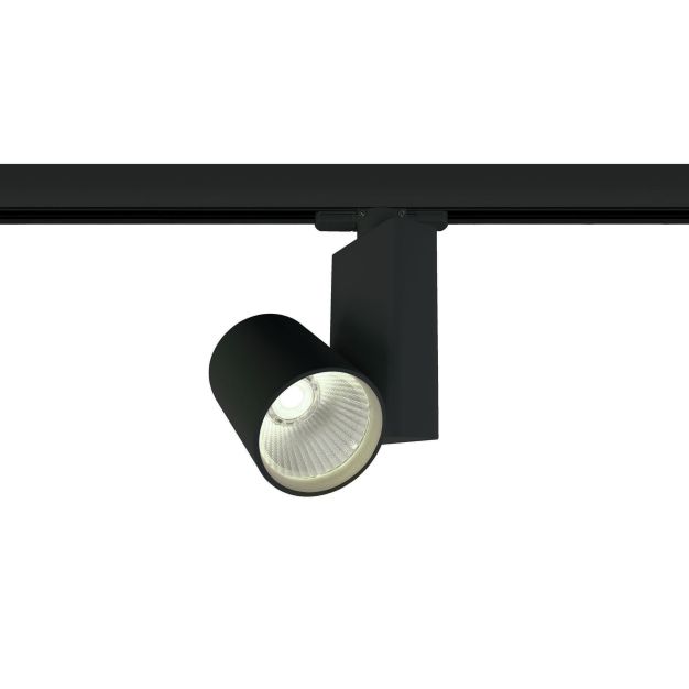 ONE Light COB Track Spot - spot sur rail - système de rail triphasé - Ø 8 x 14 cm - 15W LED inclus - noir