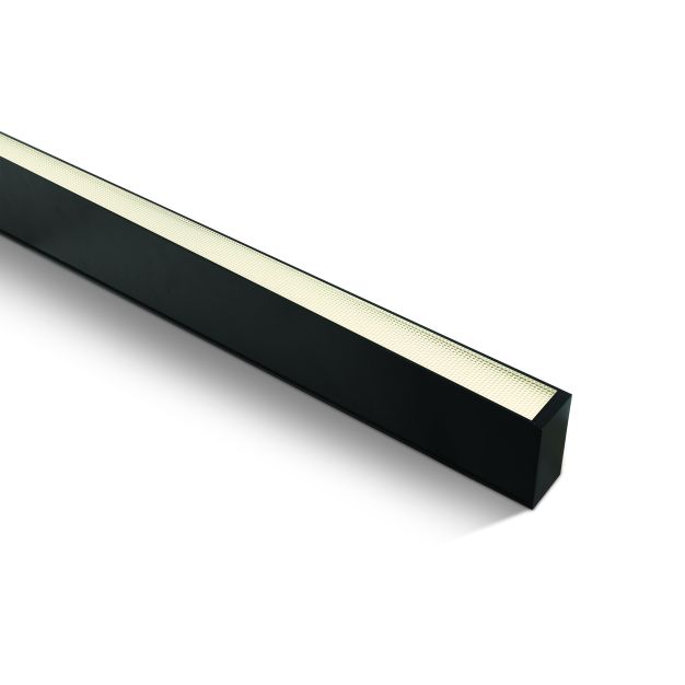 ONE Light LED Linear Profiles Medium - 7 x 3,5 cm - 150 cm de longueur - 50W LED inclus - noir - couleur de lumière blanc chaud