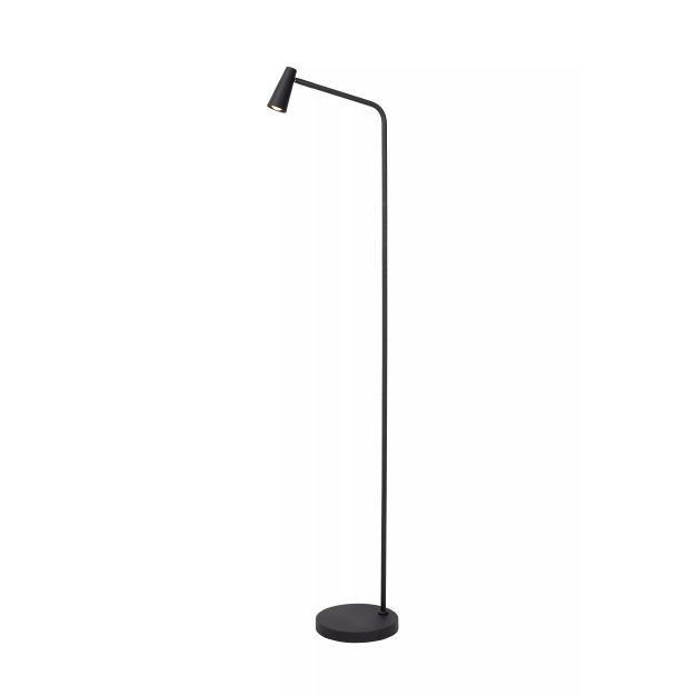 Lucide Stirling - lampadaire rechargeable - 28 x 20 x 137,5 cm - 3 step dimmer - 3W dimmable LED inclus - noir