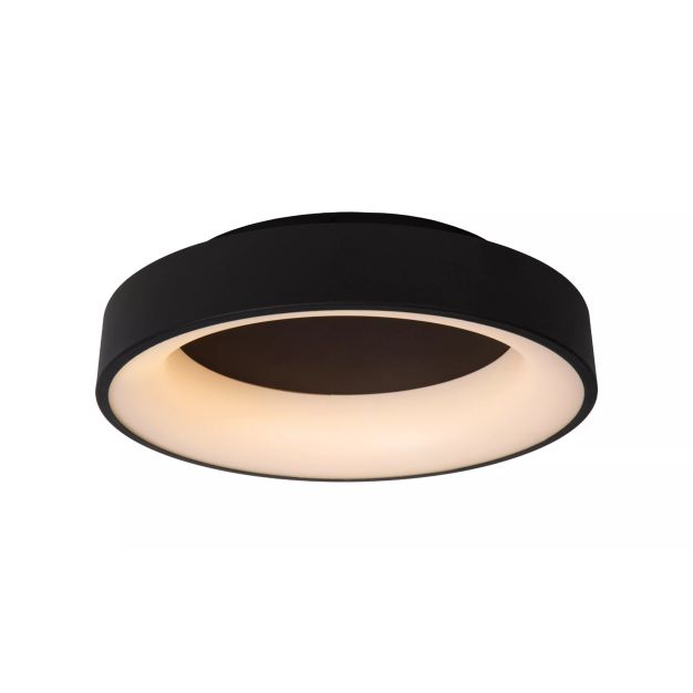 Lucide Mirage - plafonnier - Ø 45 x 11,5 cm - 33W LED dimmable inclus - noir