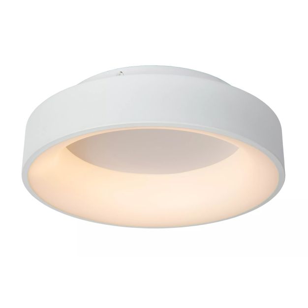 Lucide Mirage - plafonnier - Ø 38 x 11,5 cm - 22W LED dimmable inclus - blanc