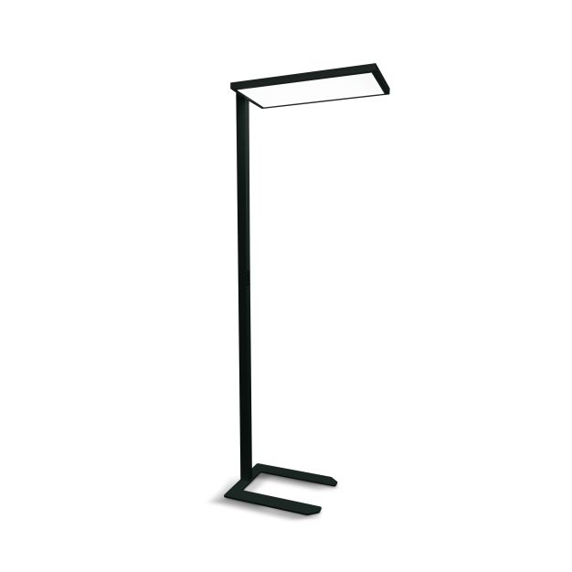 ONE Light Office Floor Stand Range - lampadaire - 200 cm - 60W dimmable LED inclus - noir