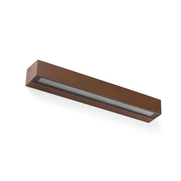 Faro Doro - applique murale - 50 x 7,5 x 5,8 cm - 28W LED inclus - IP65 - brun