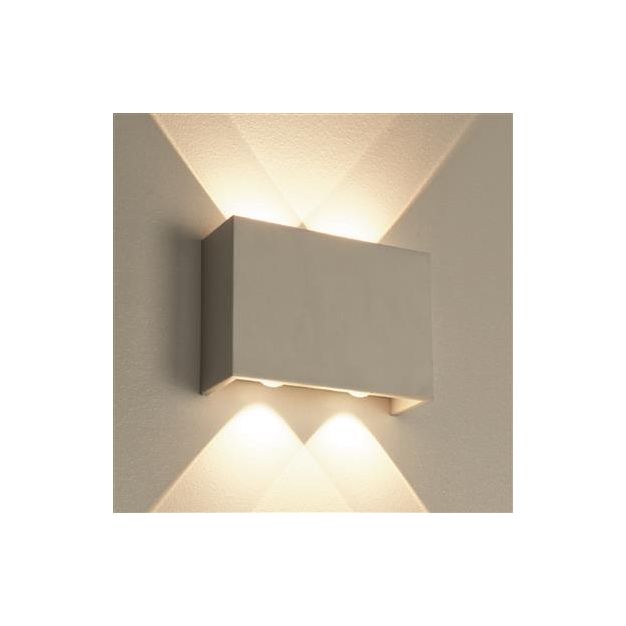 Projectlight Helmut - applique murale - 8 x 4 x 12,5 cm - 7W LED dimmable inclus - blanc