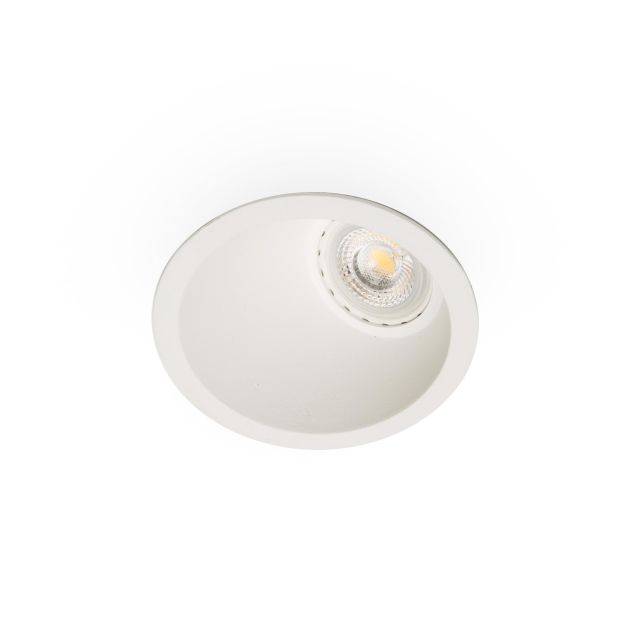Faro Fresh Wall Washer - spot encastré - Ø 90 mm, Ø 83 mm encastrable - blanc mat