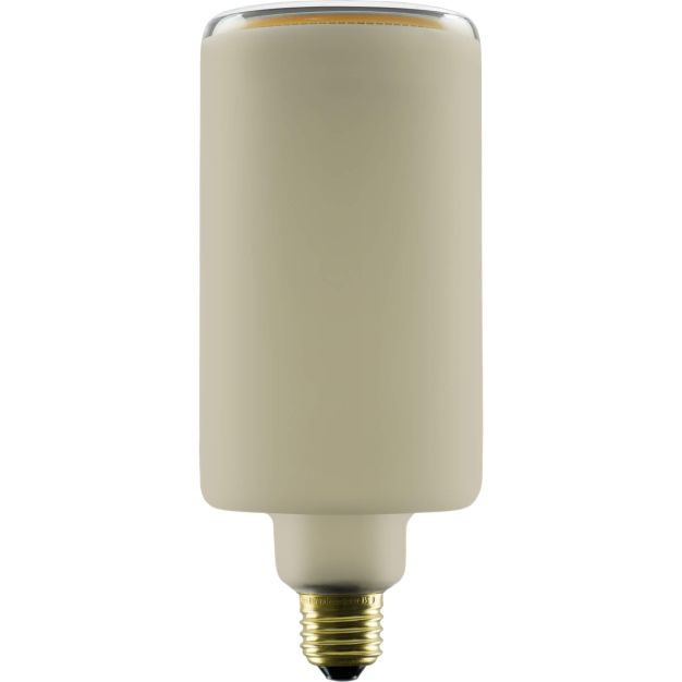 Segula Ampoule LED - Cylindre flottant - Ø 9 x 21 cm - E27 - 4,5W dimmable - 1900K - smokey frost