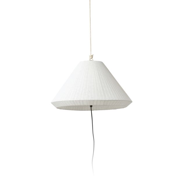 Faro Saigon - lampe portable avec prise - Ø 19 x 38 cm - IP65 - blanc mat