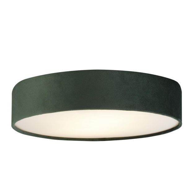Searchlight Drum - plafonnier - Ø 50 x 10 cm - vert