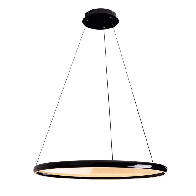 Maxlight Qled - lampe suspendue avec télécommande - Ø 81 x 195 cm - 2 x 35W LED inclus - noir