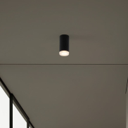 Nova Luce Mao - plafonnier - Ø 5,5 x 10,8 cm - IP44 - noir sablé