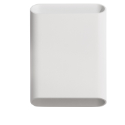 Artdelight Diaz - applique murale - 4 x 14,5 x 20 cm - 2 x 6W LED inclus - IP65 - blanc