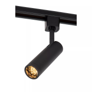 Spot sur rail Lucide Track Grado - système de rail 1 phase - Ø 3,9 x 13,5 cm - noir