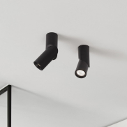 Nova Luce Oberon - spot en saillie - Ø 6 x 18 cm - 6W LED inclus - noir