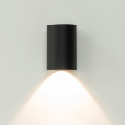 Artdelight Brody - applique murale - Ø 7,2 x 11 cm - 4W LED inclus - IP54 - noir