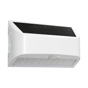 Century Italia Arcadia Max - lampe murale extérieure à énergie solaire avec capteur - 18 x 6,2 x 11,3 cm - LED 6W inclus - IP65 - blanc