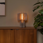Lucide Rollo - lampe à poser - Ø 24 x 35 cm - taupe