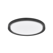 Nova Luce Troy - plafonnier - Ø 46 x 7,5 cm - 40W LED dimmable inclus - noir mat et blanc mat