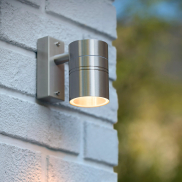 Lucide Arne - spot en saillie - 6,3 x 12 x 11,5 cm - 5W LED inclus - IP44 - chrome satiné