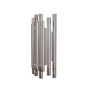 Maxlight Organic - applique murale - 19 x 10 x 43 cm - 8 x 1W LED dimmable inclus - chrome