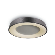ONE Light Plafo décoratif - plafonnier - Ø 60 x 8,7 cm - 50W LED inclus - anthracite brossé