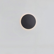 Nova Luce Cyrcle - applique murale - Ø 30 x 3,2 cm - 22,5W LED inclus - noir sable