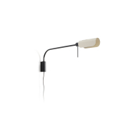 Faro Martinica XL - applique murale avec interrupteur - 85.4 x 8 cm - noire et beige