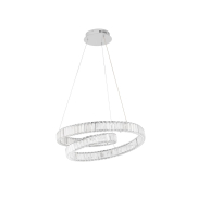 Nova Luce Conceto - suspension - Ø 60 x 120 cm - 50W LED dimmable inclus - chrome