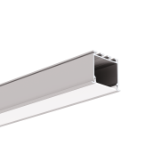KLUS Lokom - profilé LED encastré - 3,02 x 2,45 cm - argent anodisé