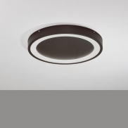 Nova Luce Nodi - plafonnier - Ø 45 x 5 cm - 30W LED inclus - brun café
