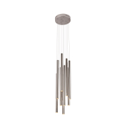Maxlight Organic - lampe suspendue - Ø 20 x 183 cm - 10 x 1W LED dimmable inclus - chrome