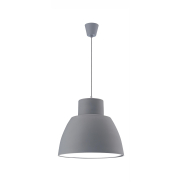 Nova Luce Vince - lampe suspendue - Ø 40 x 130 cm - gris