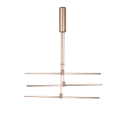 Nova Luce Fedon - structure linéaire magnétique - 80 x 110 cm - convient à un maximum de 100W LED - or satiné