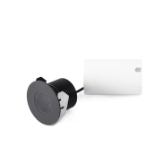 Faro Grund - spot rond pour l'extérieur - Ø 80 mm, Ø 60 mm à encastrer - 7W LED inclus - IP67 - noir - couleur de lumière blanc chaud (2700K)